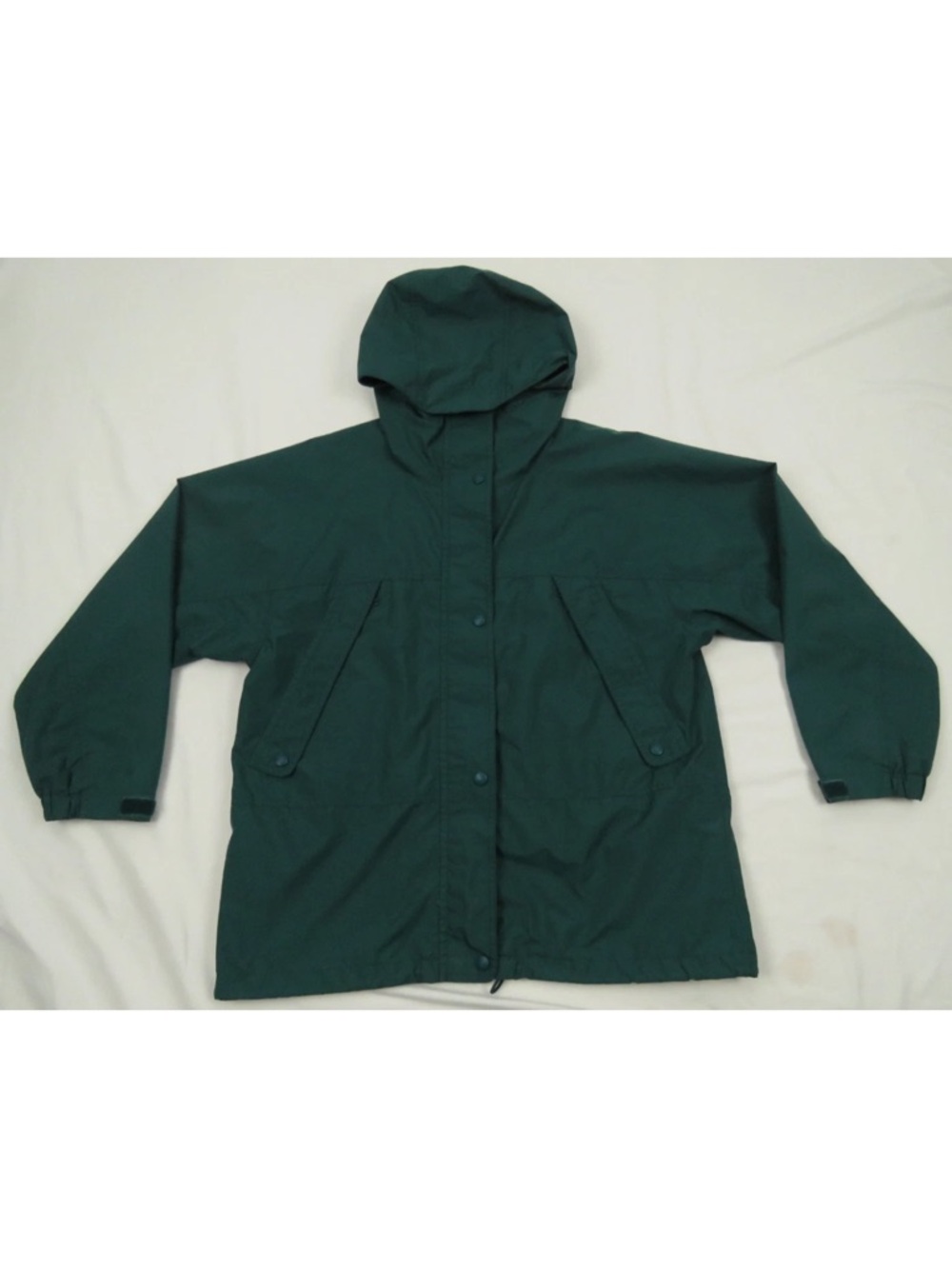 Eddie Bauer Goretex Waterproof Wind Rain Womens Hooded Full Zip Coat Jacket M